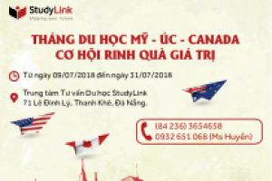THÁNG DU HỌC MỸ - ÚC CANADA - THẢ GA RINH QUÀ TẶNG 